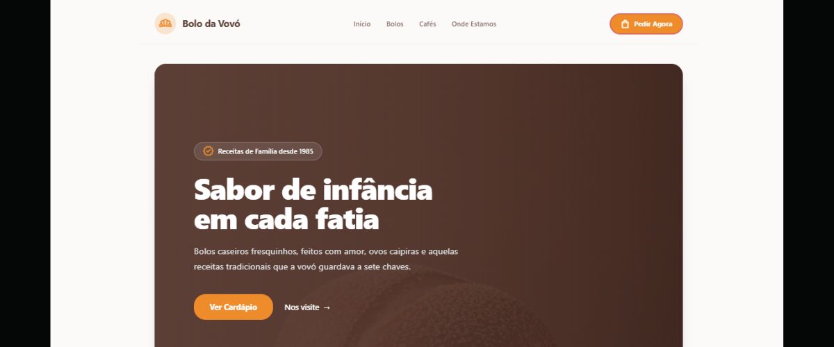 Modelo Doces e Bolos 3